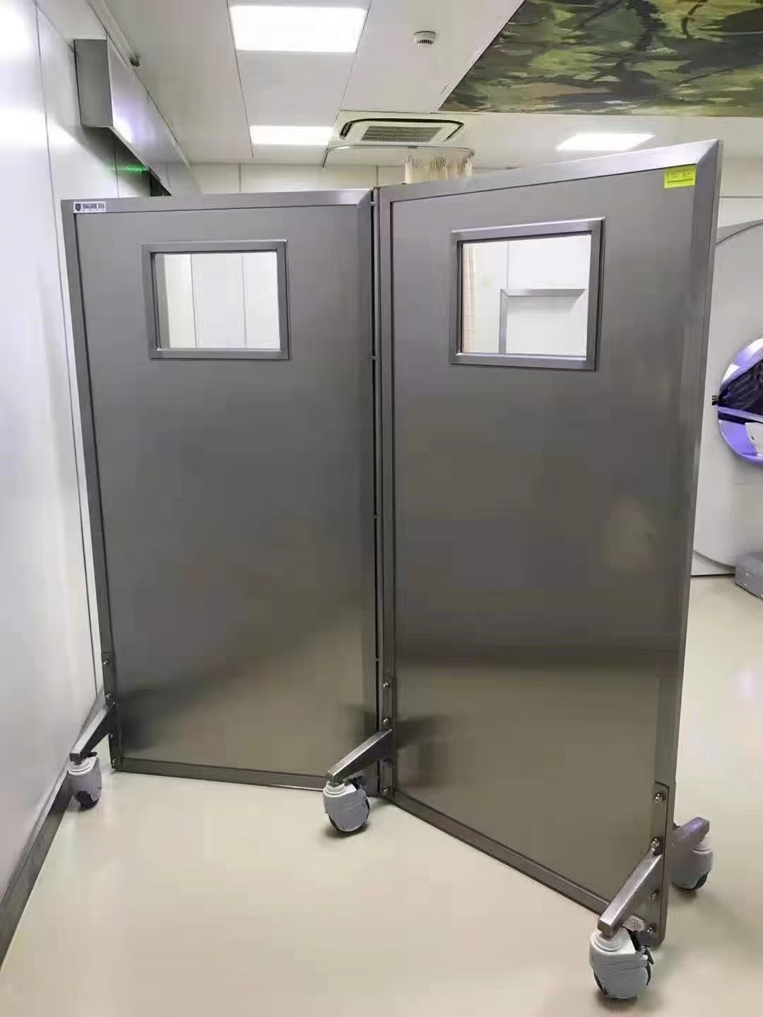 隔断双联铅屏风